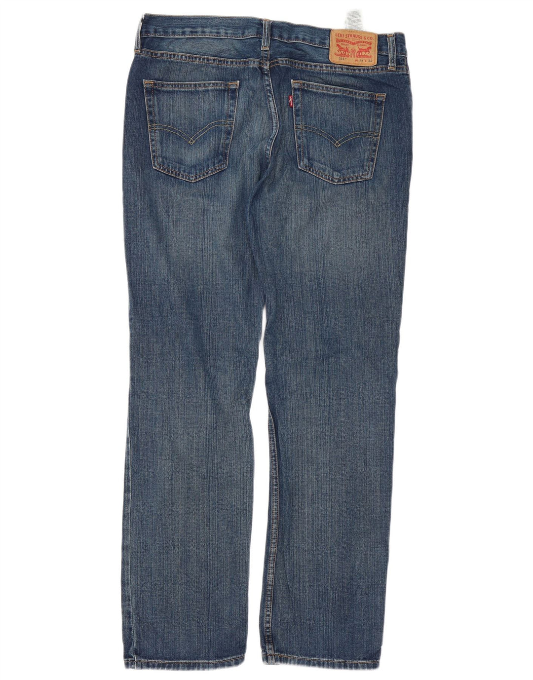 Levi's Herre 514 Straight Jeans W34 L32 Blå Bomuld