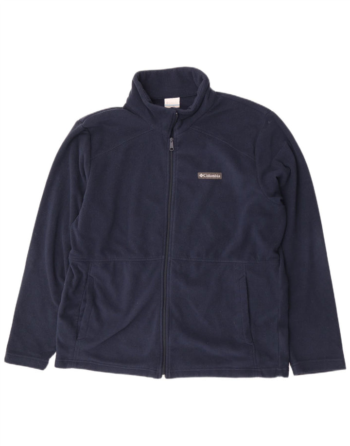 Columbia Herre Fleecejakke UK 42 XL Navy Blue Polyester