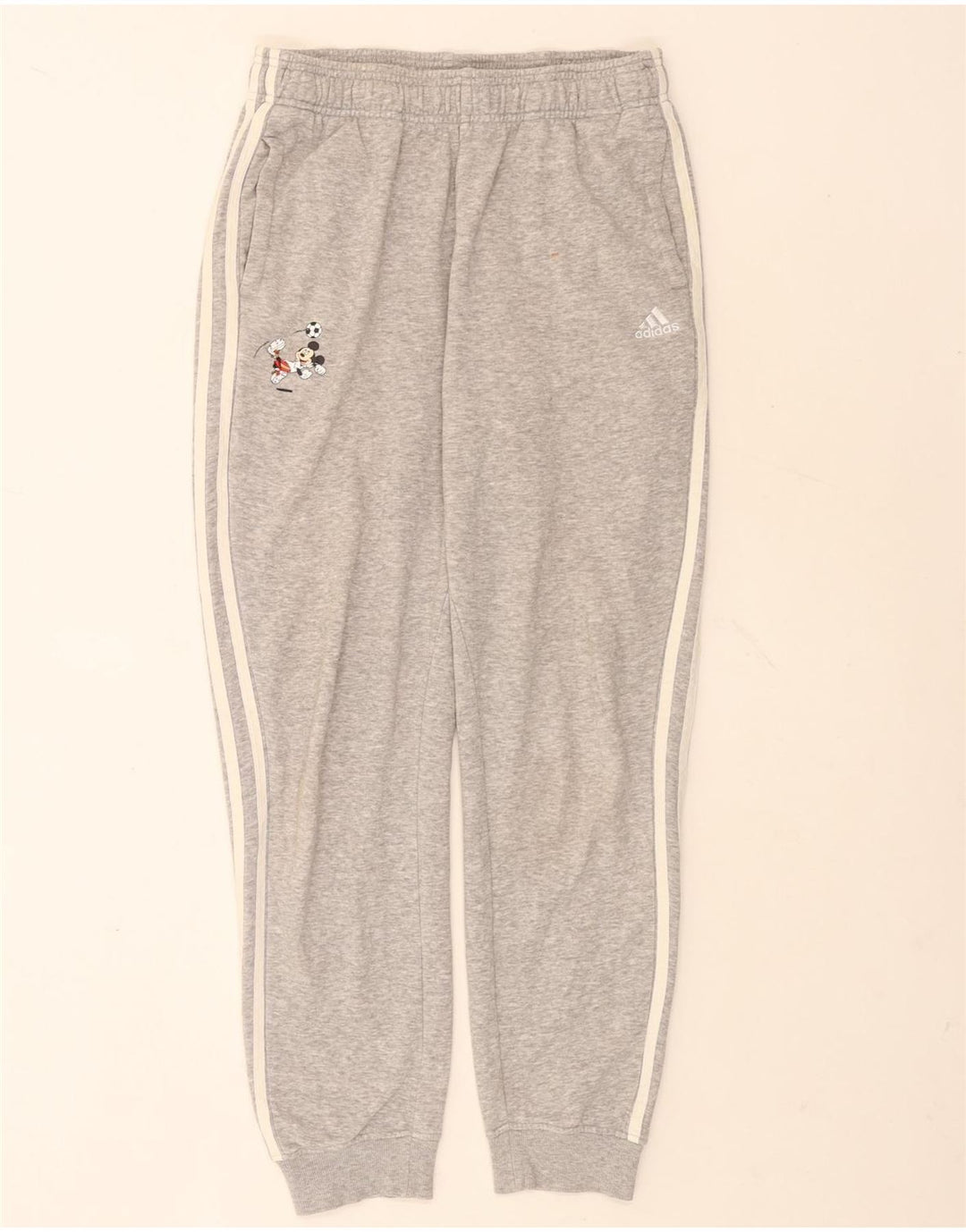 Adidas drenge Mickey Mouse træningsdragt Bukser Joggers 13-14 år Grå