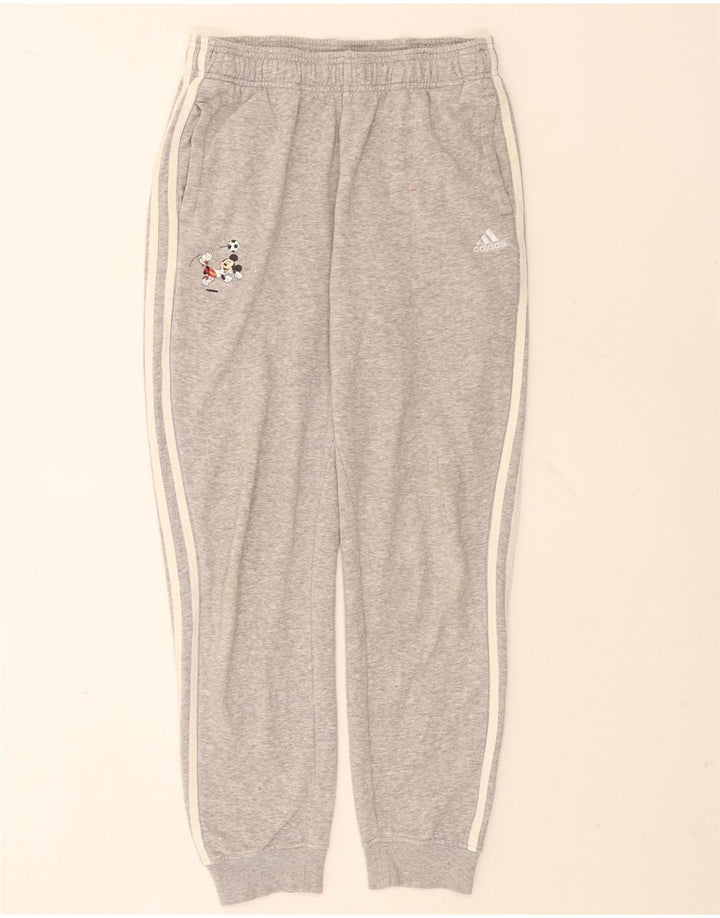 Adidas drenge Mickey Mouse træningsdragt Bukser Joggers 13-14 år Grå