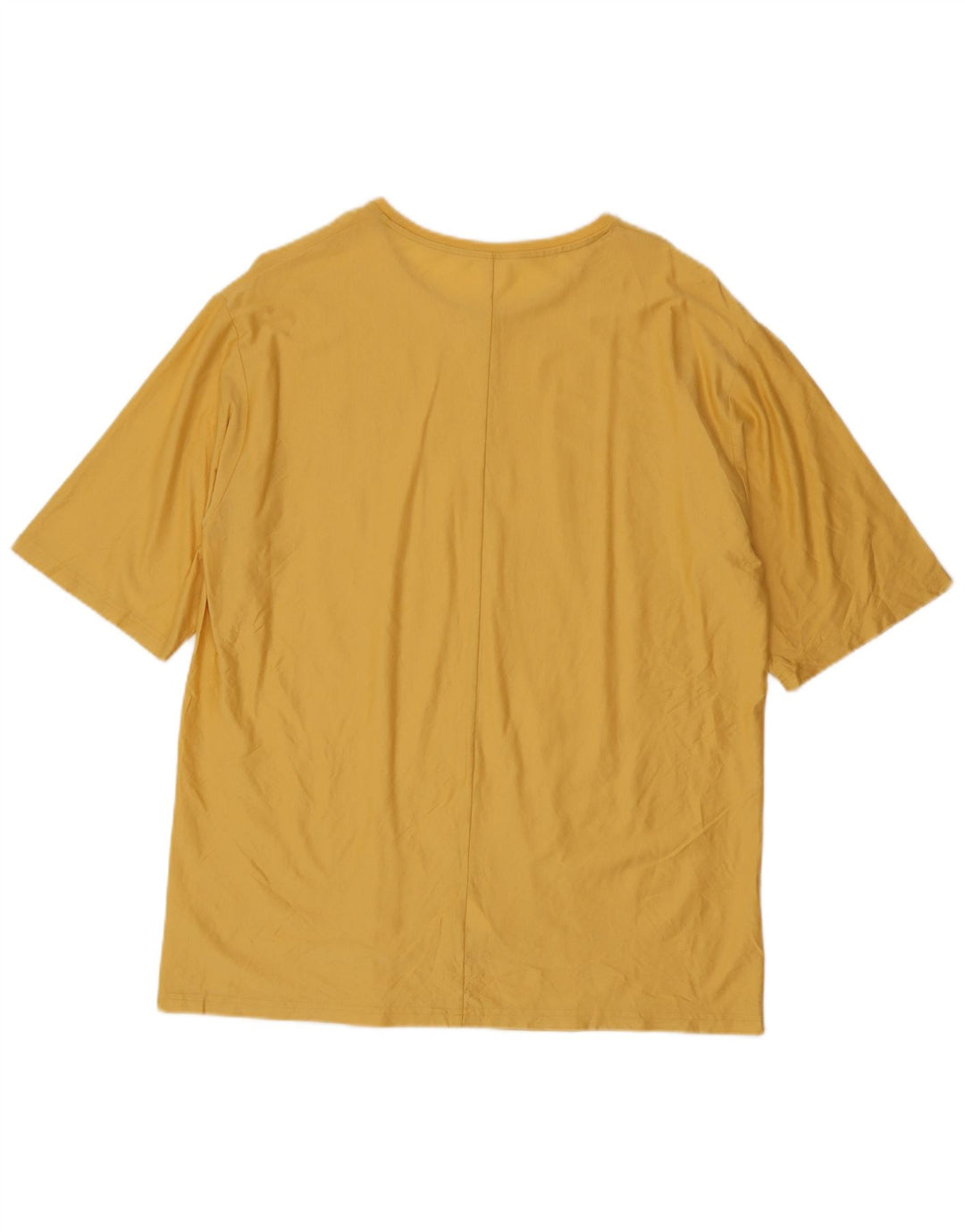 Cos Herre T-Shirt Top Stor Gul Bomuld