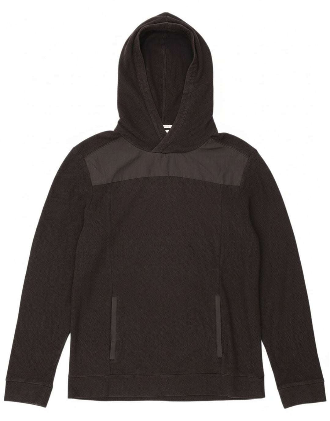 Calvin Klein Herre hættetrøje Jumper Medium Sort Colourblock