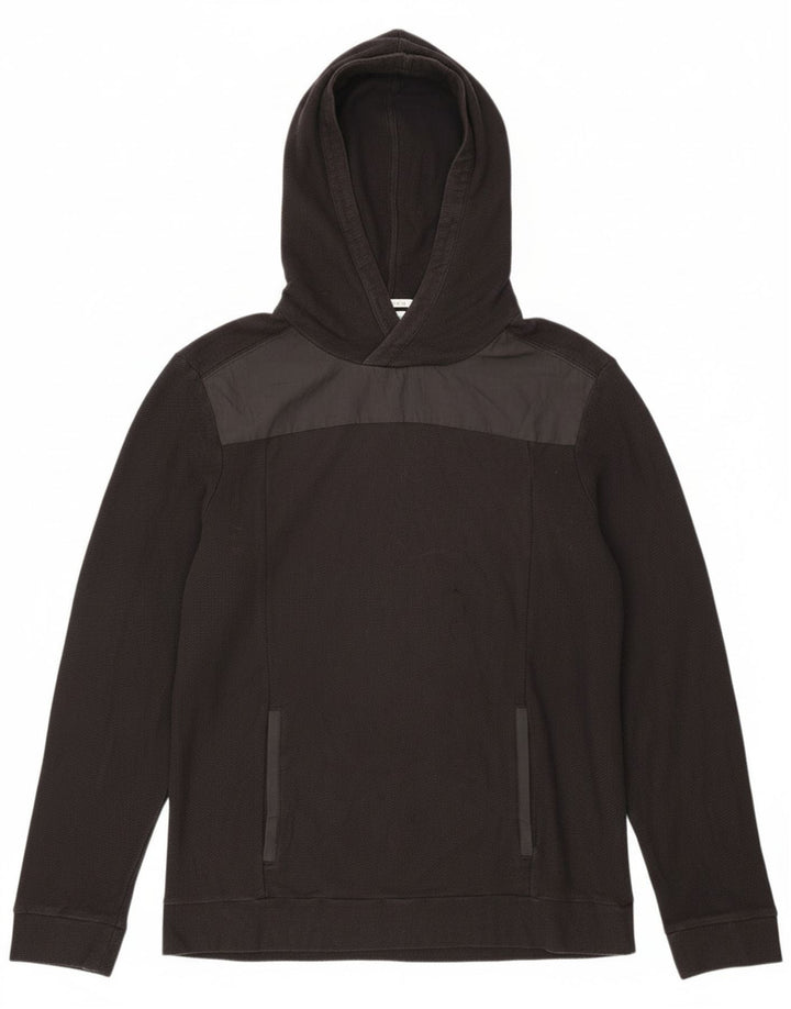 Calvin Klein Herre hættetrøje Jumper Medium Sort Colourblock