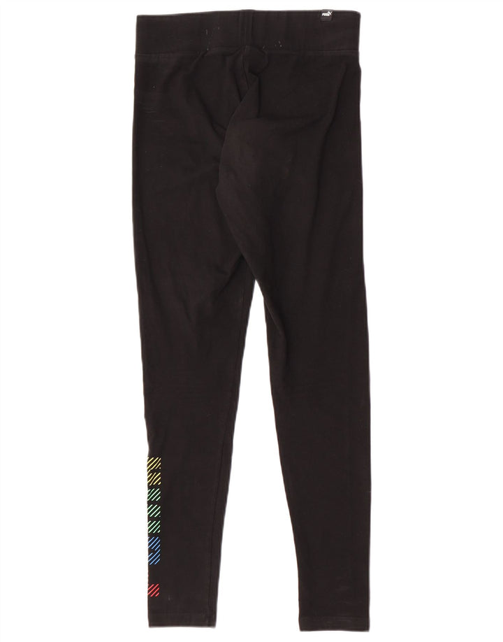 Puma Grafiske Leggings til kvinder UK 12 Medium Sort