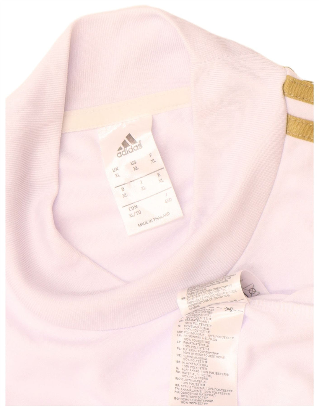 Adidas Herre Real Madrid Top Langærmet XL Hvid Polyester