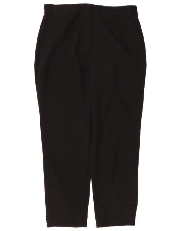 Marks & Spencer, koniske cropped bukser til kvinder UK 12 Medium W30 L25 Black