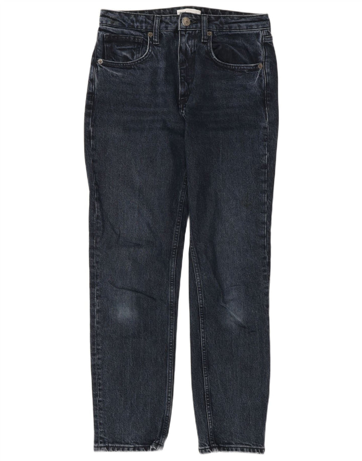 Zara Dame Slim Jeans EU 36 XS W26 L28 Marineblå
