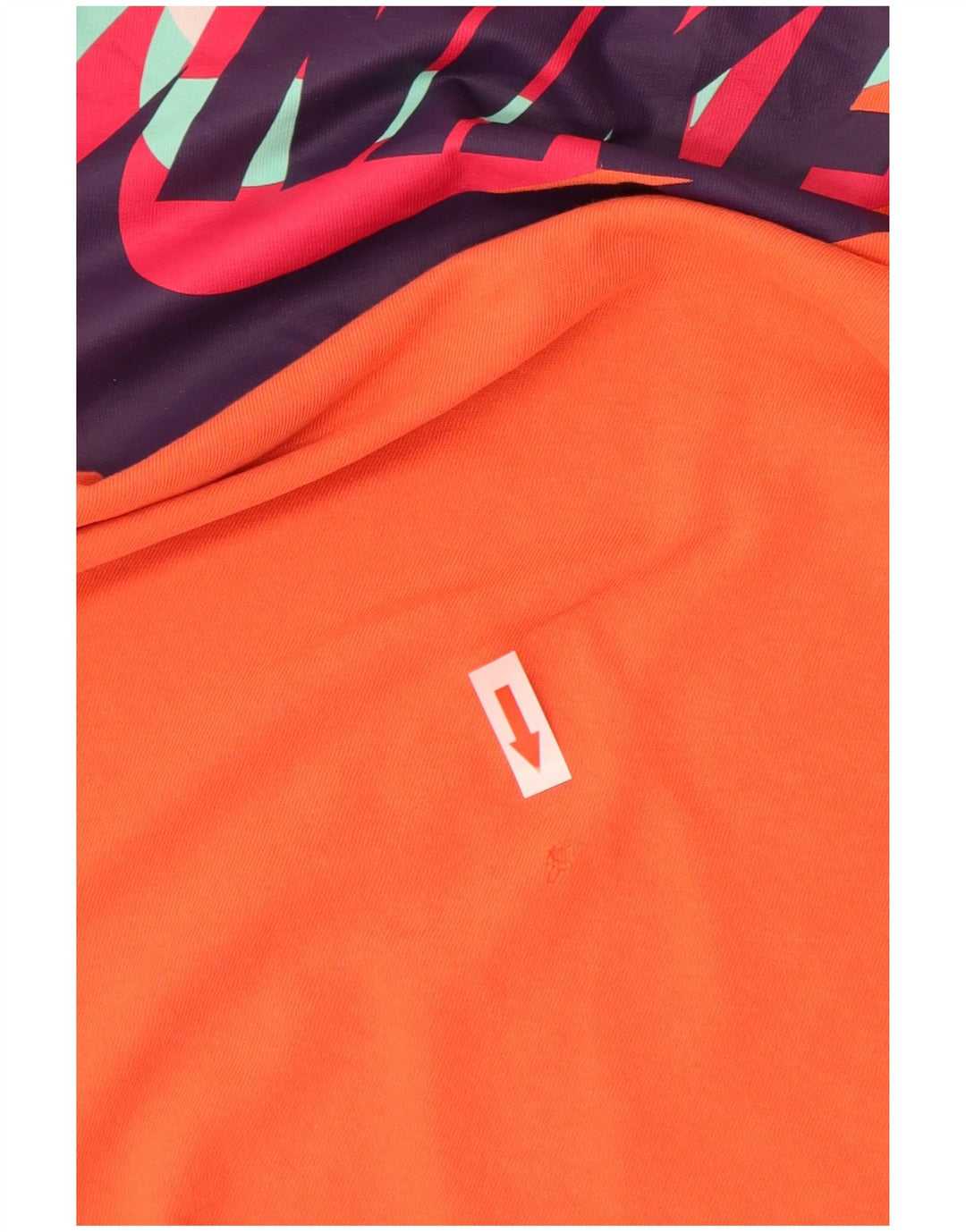 Nike grafisk T-shirt top til mænd, stor orange bomuld