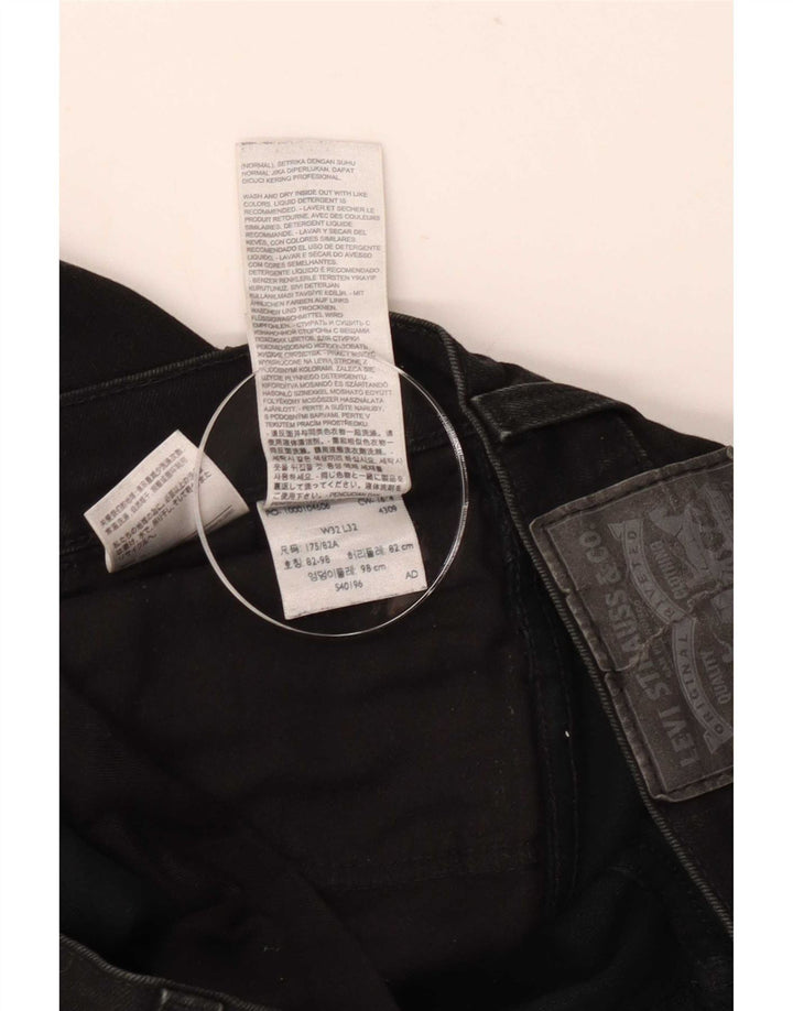 Levi's Herre 511 Slim Jeans W32 L32 Sort Bomuld