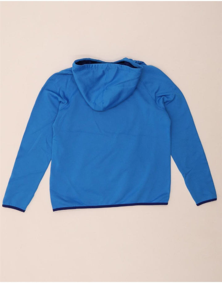 NIKE grafisk hættetrøje til kvinder UK 14 Medium Blue Polyester