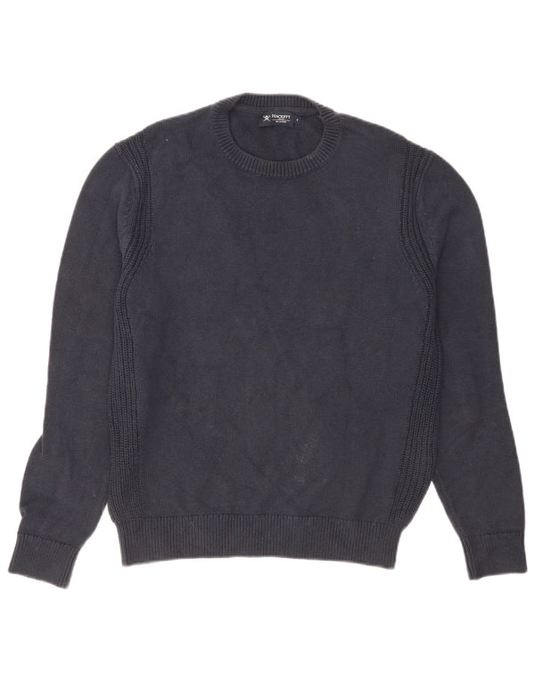 Hackett Herre sweater med rund hals, lille marineblå bomuld