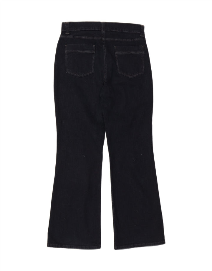 Marks & Spencer Dame Short Bootcut Jeans UK 10 Small W27 L28 Navy Blue