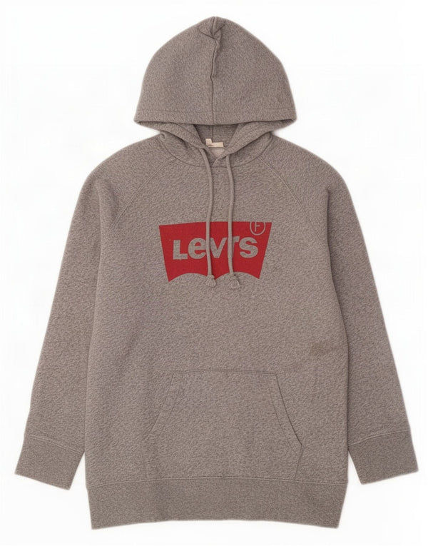 Levi's Grafisk hættetrøje til mænd, lille grå flækket bomuld