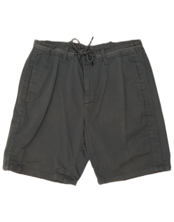 Zara Herre Chino Shorts EU 44 Large W34 Grå Bomuld