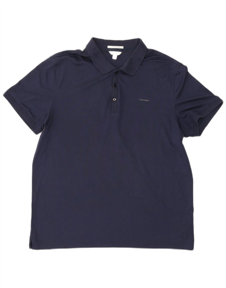 Calvin Klein herre poloshirt Stor marineblå bomuld