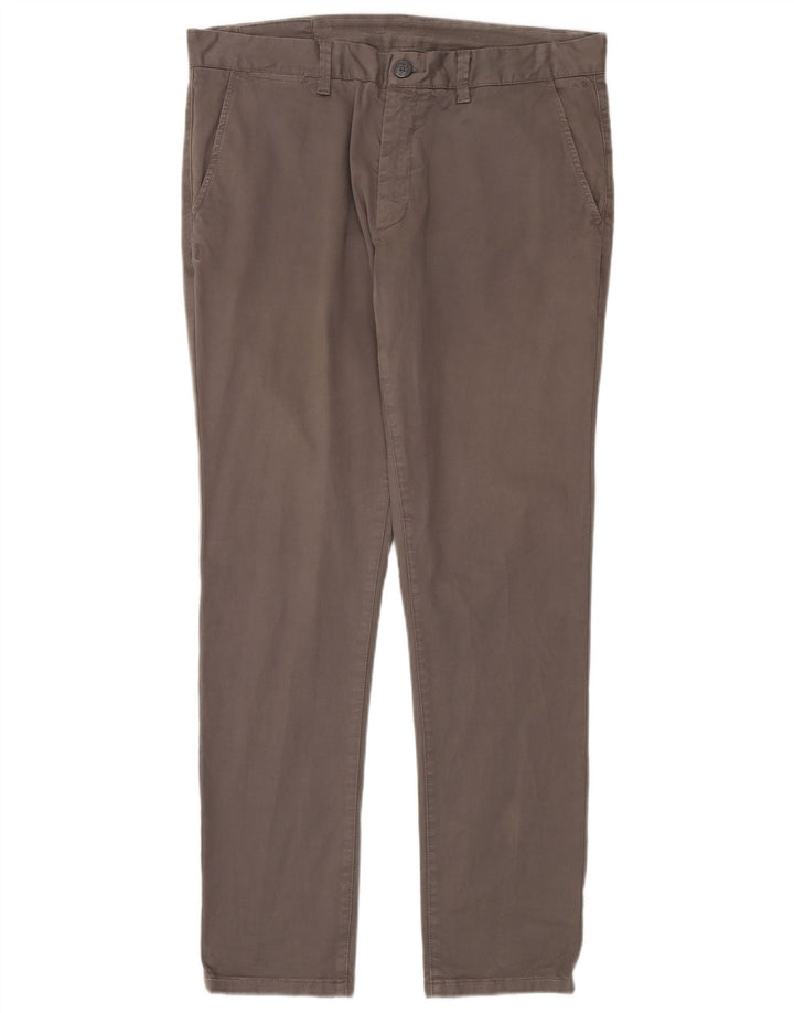 Sun68 Herre Slim Chino Bukser W38 L34 Grå Bomuld