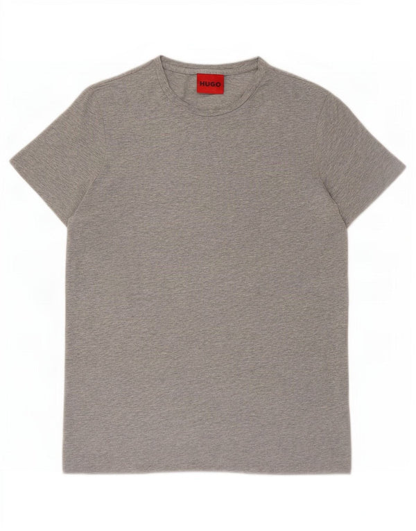 Hugo Boss Herre T-Shirt Top Medium Grå