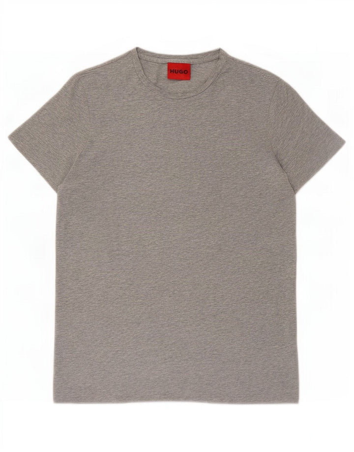 Hugo Boss Herre T-Shirt Top Medium Grå
