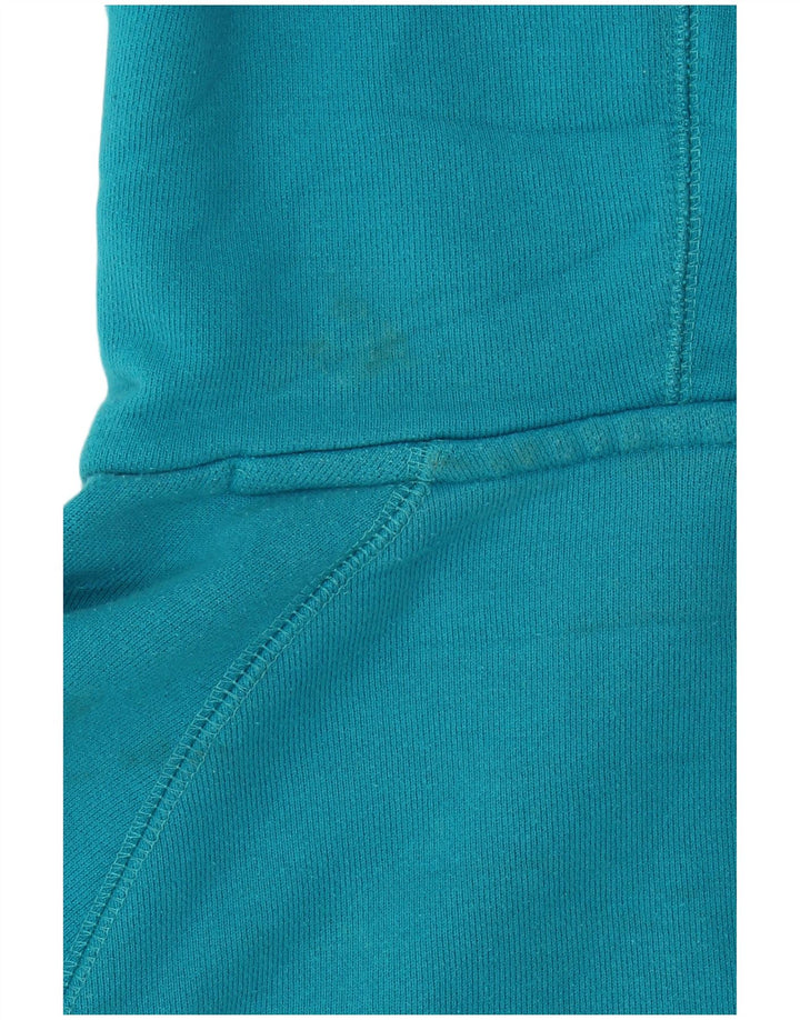 Nike Dame Hættetrøje UK 12 Medium Blue Bomuld