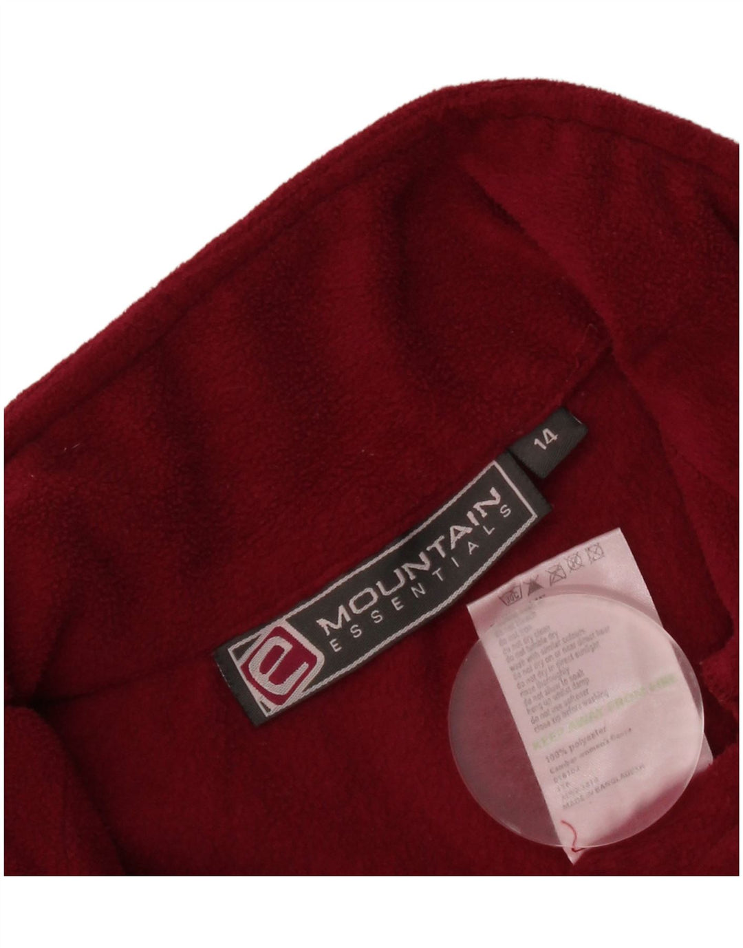 Mountain Essentials Fleece Jumper med lynlås til kvinder UK 14 Stor rød polyester