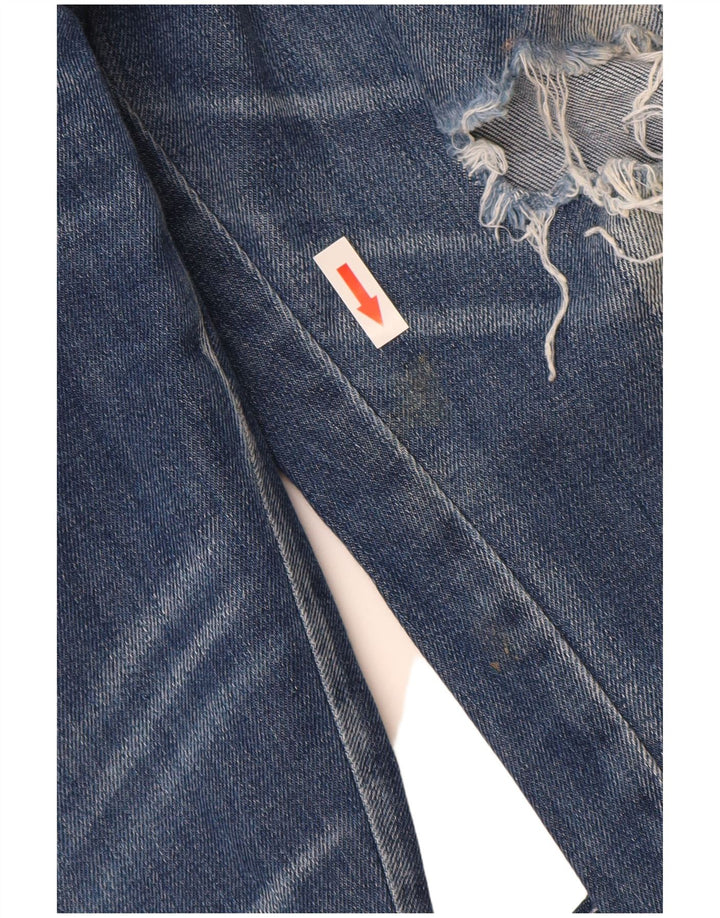 Replay Dame Katewin Distressed Slim Jeans W32 L32 Blå Bomuld