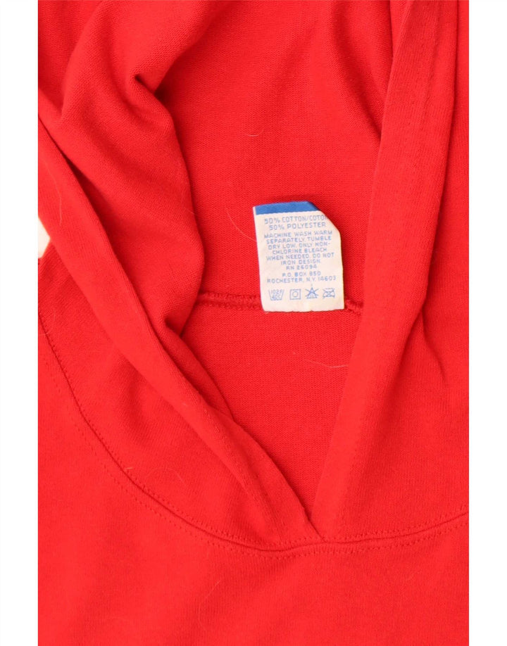 Champion Herre Hætte Grafisk Vest Top Medium Rød Bomuld
