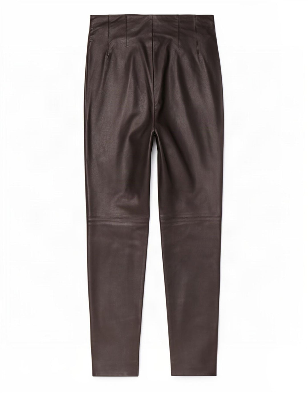 Zara skinny læderbukser til kvinder Small W26 L27 sort polyester