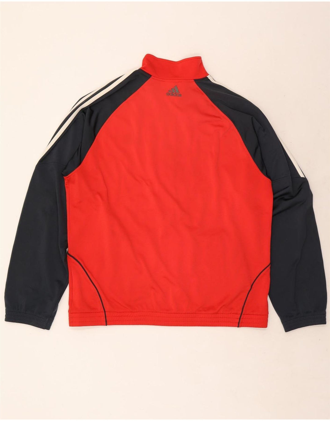 Adidas Træningsdragt til mænd Top jakke UK 42/44 Large Red Colourblock Polyester