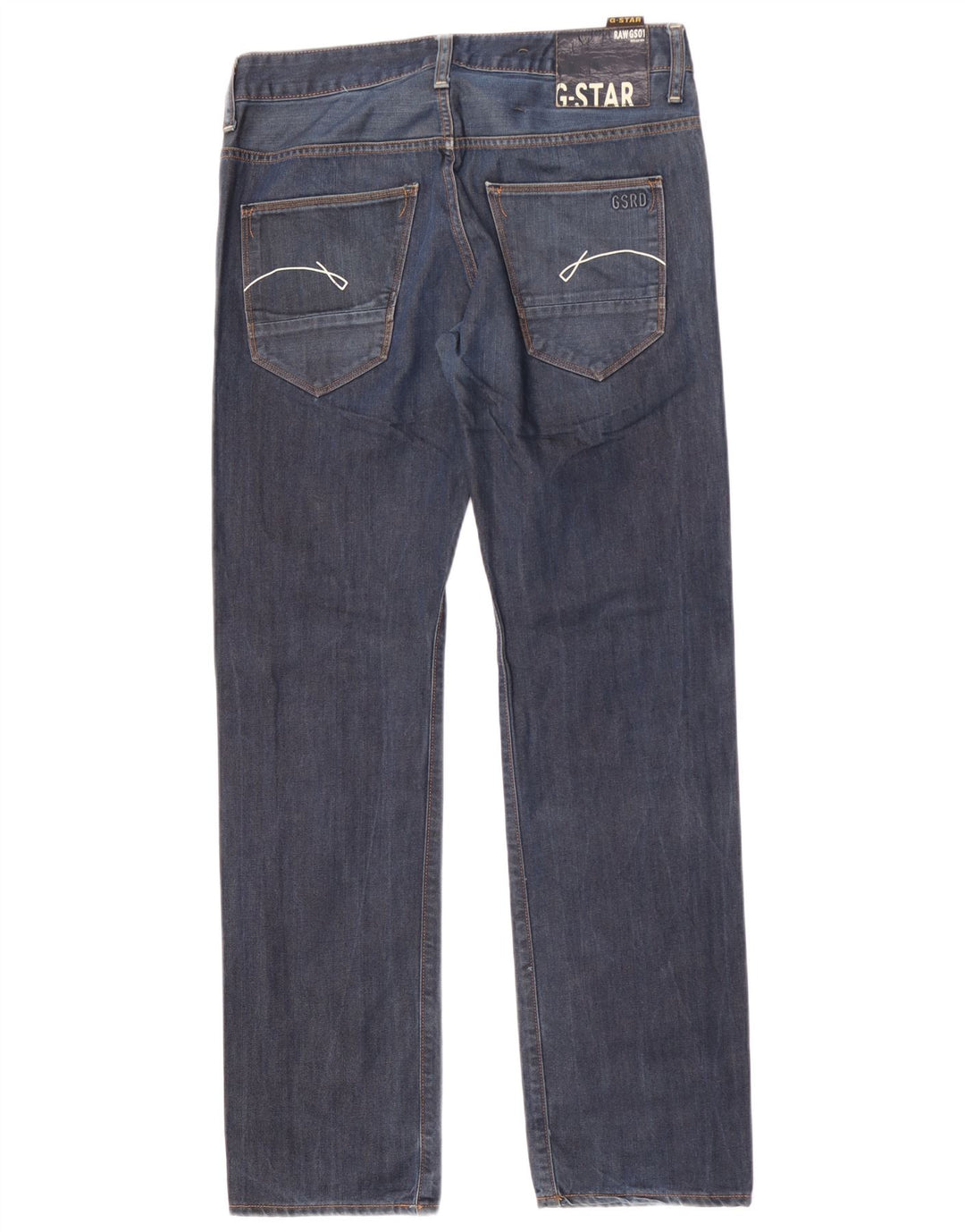 G-Star Straight Jeans til mænd W31 L34 Marineblå bomuld
