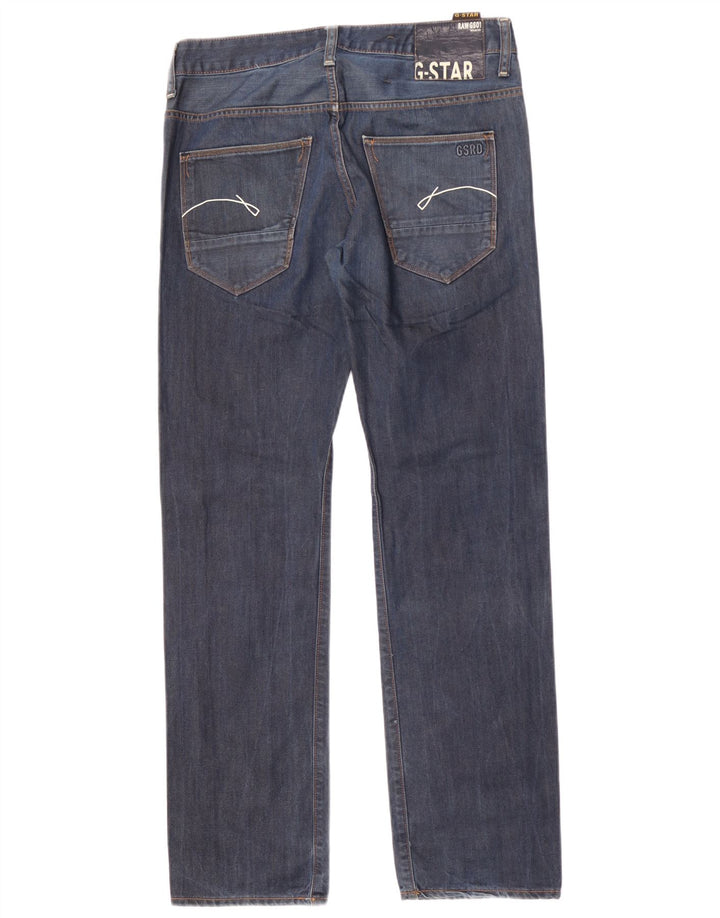 G-Star Straight Jeans til mænd W31 L34 Marineblå bomuld