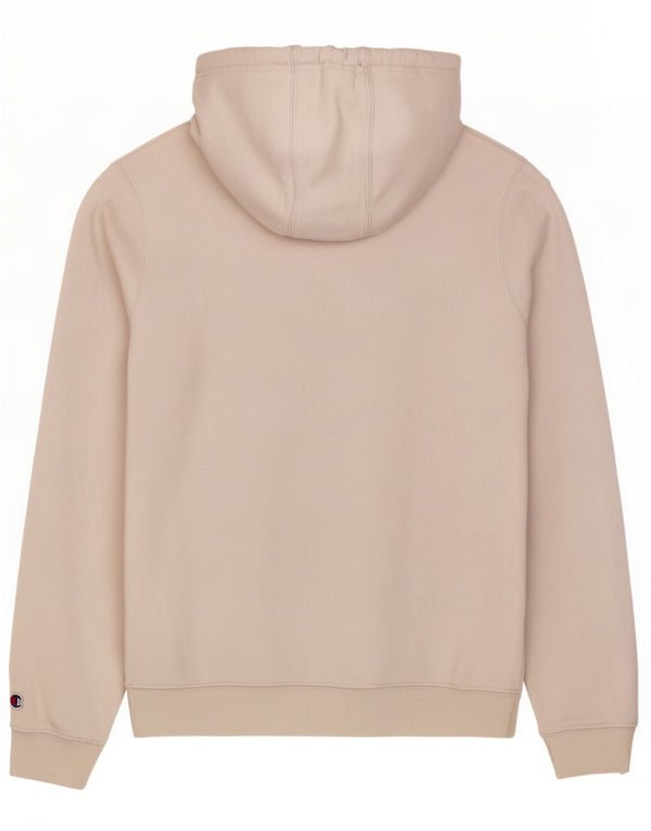 Champion Graphic Hoodie Jumper UK 10 Small White Bomuld