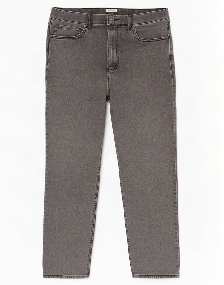 Marks & Spencer Herre Regular Straight Jeans W36 L29 Grå Bomuld