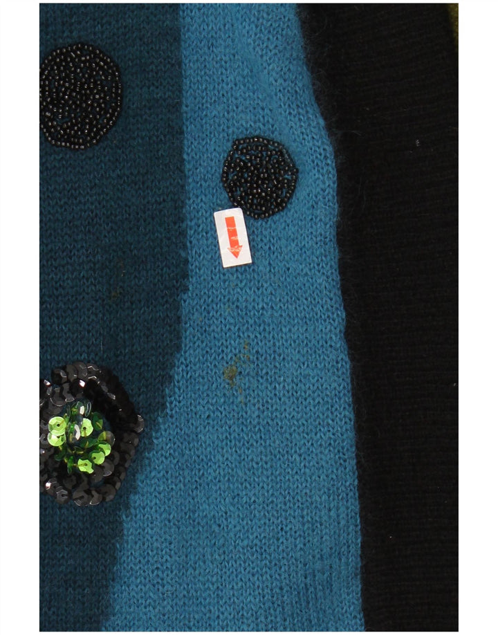 TOPLIKE Dame Oversized Longline cardigan sweater EU 40 Medium Blue