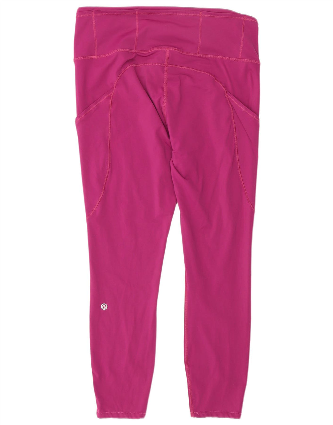 Lululemon Dame Grafiske Leggings UK 10 Small Pink Nylon