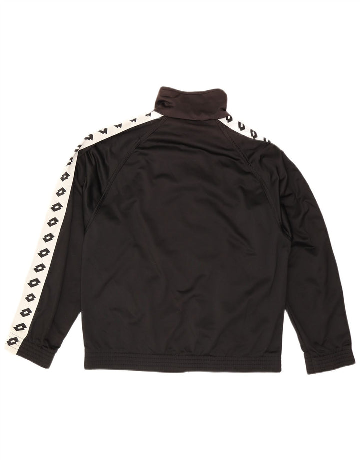 LOTTO Herre grafisk træningsdragt Top jakke Lille sort Colourblock Polyester