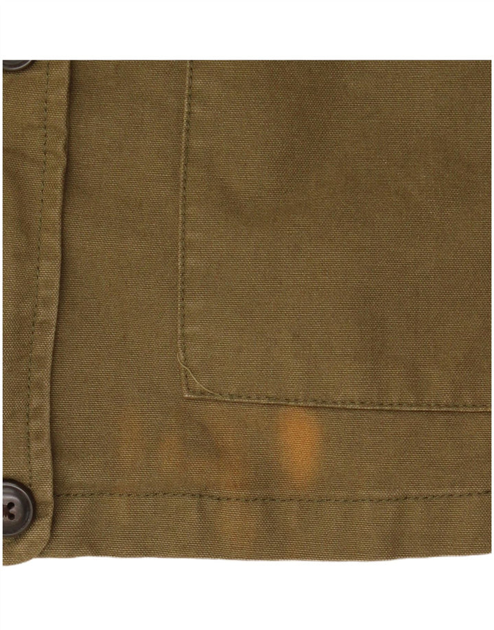 Fat Face Dame Military Jacket UK 12 Medium Khaki Cotton