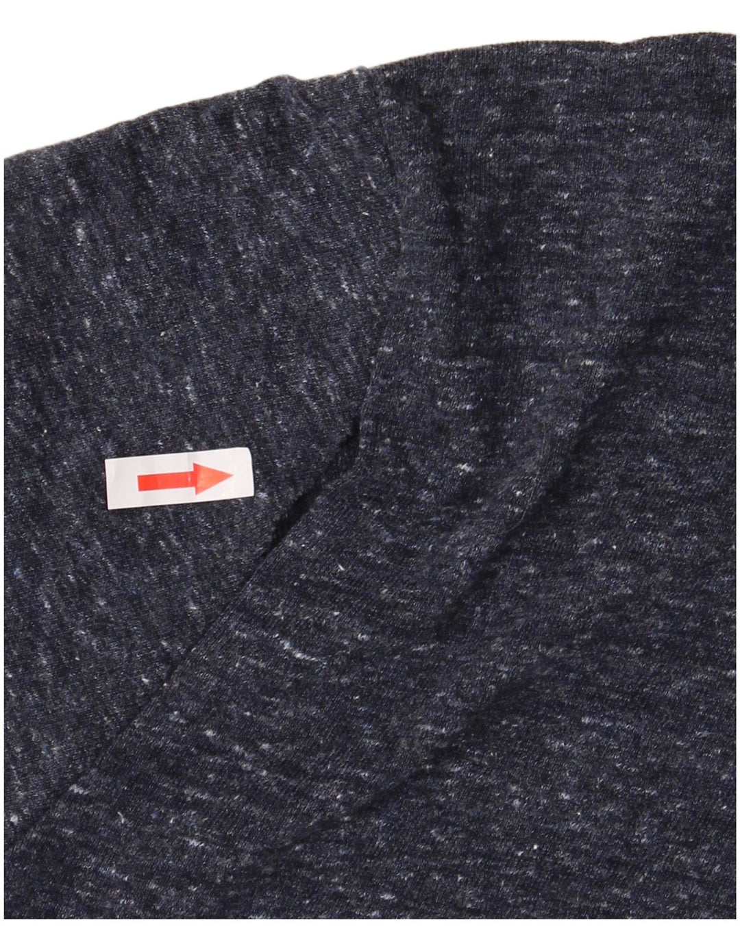 SUPERDRY Herre grafisk T-shirt Top Medium Marineblå Flecked Bomuld