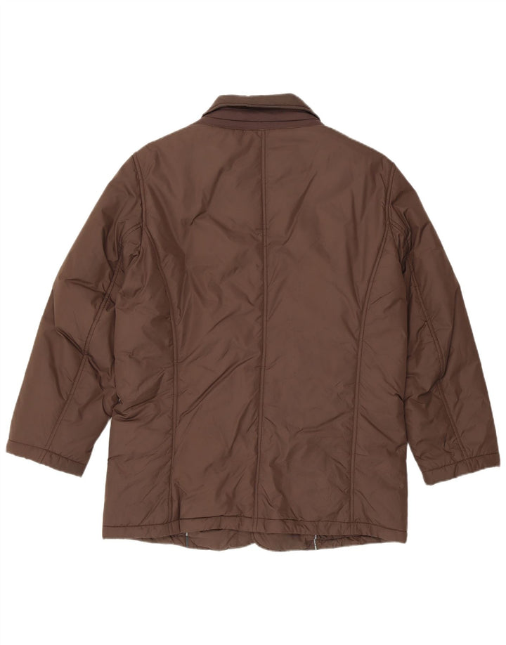 Geox Herre Regular Fit Polstret Jakke UK 38 Medium Brun