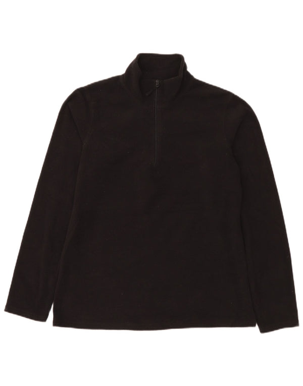 Mountain Warehouse Dame Fleece Jumper med lynlås DK 14 Medium Sort