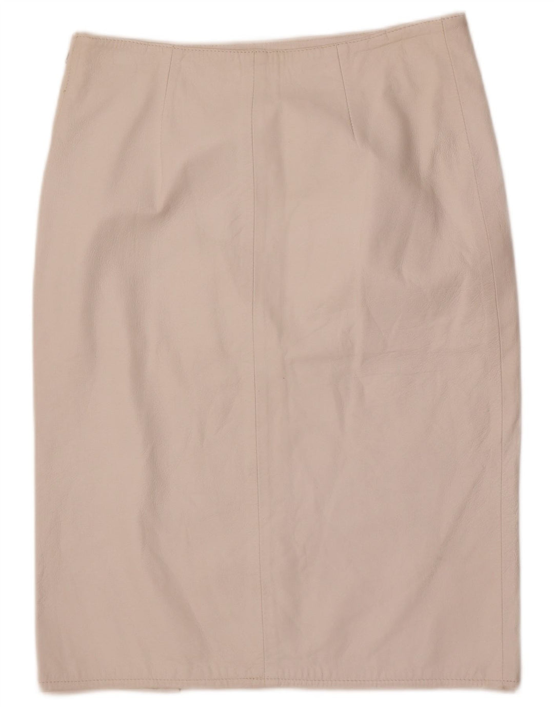 Vintage lædernederdel til kvinder IT 48 XL W32 Hvid