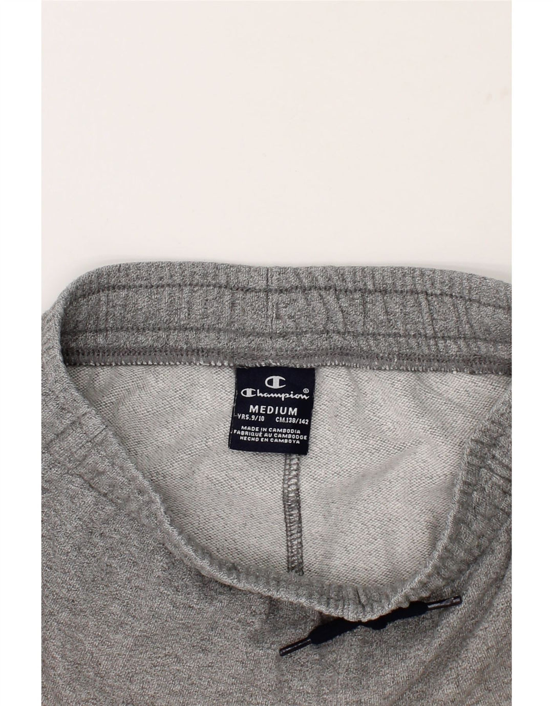 CHAMPION Boys Graphic Sport Shorts 9-10 Years Medium  Grey Vintage Champion and Second-Hand Champion from Messina Hembry 