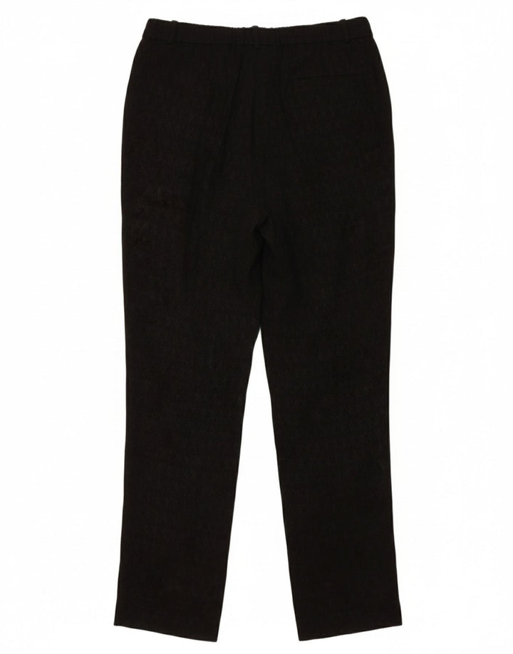 MASSIMO DUTTI Womens Chino Trousers EU 40 Medium W30 L27 Black Geometric