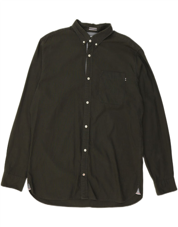 JACK & JONES Mens Shirt Medium Green Vintage Jack & Jones and Second-Hand Jack & Jones from Messina Hembry 
