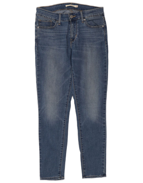 Levi's Dame 711 Skinny Jeans W26 L27 Blå Bomuld