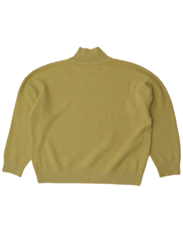 Marks & Spencer Dame Turtle Neck Jumper Sweater UK 16 Large Green