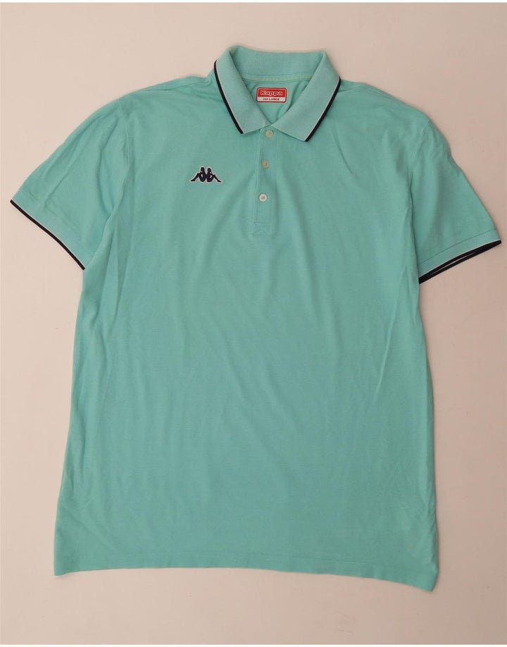 Kappa herre poloshirt 3XL turkis bomuld