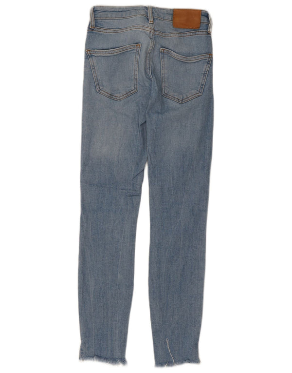 Zara Dame Skinny Jeans EU 34 2XS W24 L26 Blå Bomuld