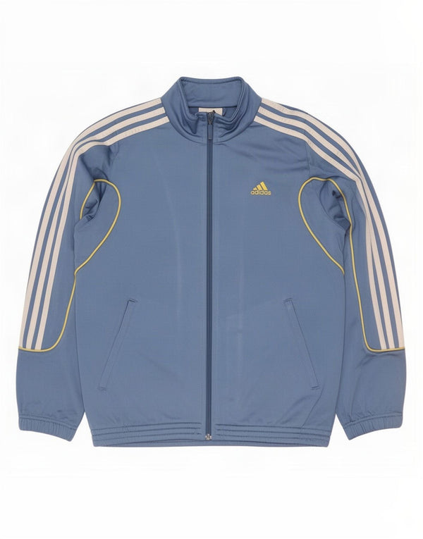 Adidas Drenge Træningsdragt Topjakke 11-12 År Blå Polyester