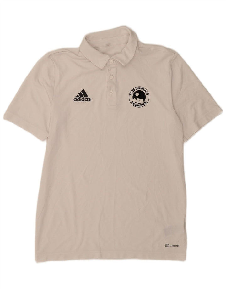 Adidas Aeroready Polo Shirt til mænd Lille hvid polyester