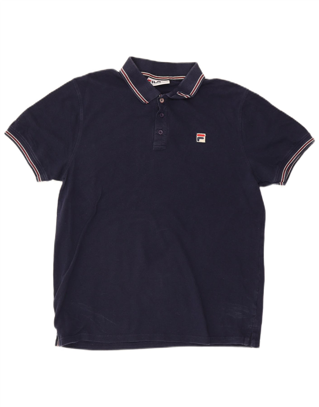 Fila Herre Polo Shirt Stor Marineblå Stribet
